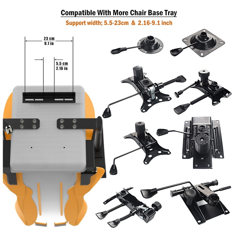 Fosiya SIM Fighting Joystick Center Chair Mount Flight Stick Chair