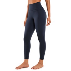 CRZ YOGA Womens Naked Feeling Workout 7/8 Yoga Leggings - 25 Inches High Waist Tight Pants Navy X-Large