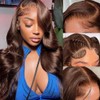 Tiwugi Chocolate Brown Lace Front Wig Pre Plucked 13x6 Body
