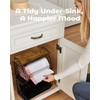 2 Pack Stackable Extra Large Trash Bag Holder Under Sink,