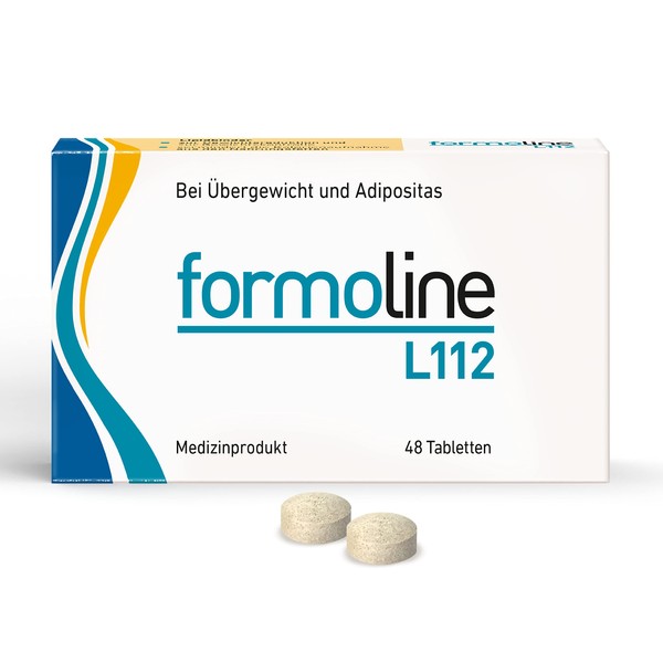 formoline L112 | Kalorienmagnet zum Abnehmen | 48 Tabletten | Einzigartiger Wirk-Ballaststoff L112 | Deutsches Qualitätsprodukt | Natürlicher Ursprung