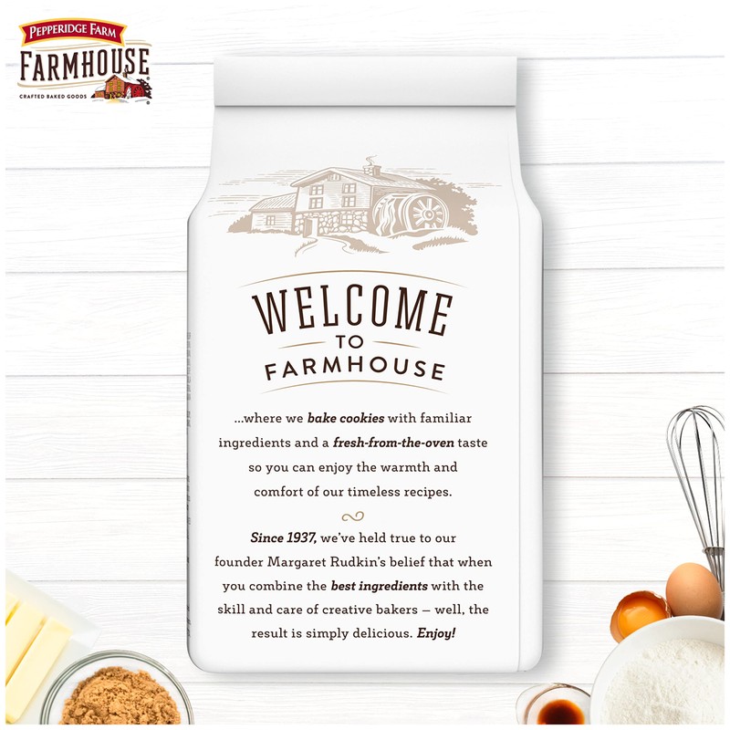 Pepperidge Farm Farmhouse Thin & Crispy Toffee Milk Chocolate Cookies,