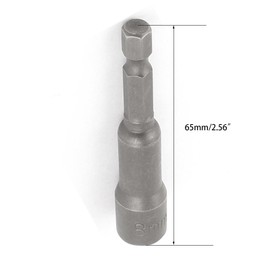 TOP-VIGOR 8mm Nut Setter Driver Drill Bit Set, 1/4 inch Hex Shank Quick Change, 65mm Length Metric Nut Driver Set for Woodworking, Auto Repairing, Machine Maintenance, Furnitures