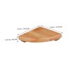 OHPHCALL Space Saving Corner Mounting Shelf Wooden Standing Shelf for