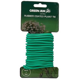 Green Jem GSST4 Rubber Coated Plant Tie, 4 mm x 5 m