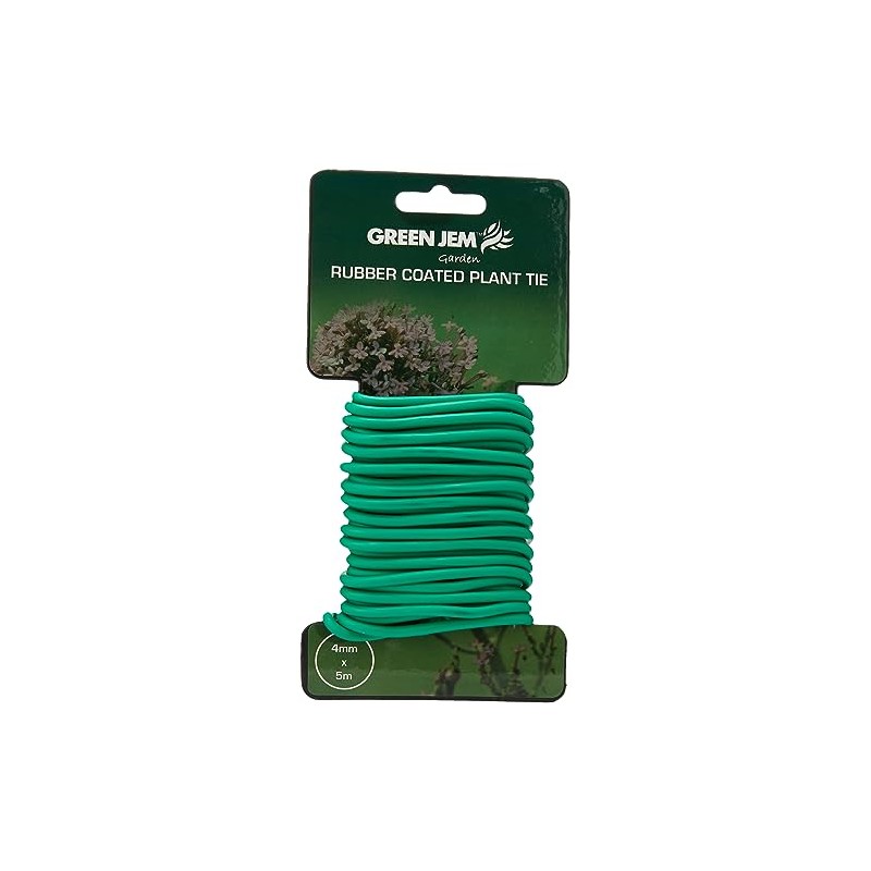 Green Jem GSST4 Rubber Coated Plant Tie, 4 mm x