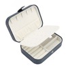 Portable Jewelry Box PU Leather Large Capacity 2 Layers Travel