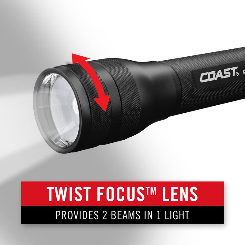 Coast® G55 750 Lumen Focusing LED Flashlight, Batteries Included