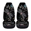 Brosoneto Floral Dragonfly Car Seat Covers Thin Covers for Front