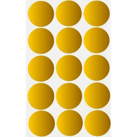 Labels 30 mm stickers, assorted colours, size 3 cm labels by Royal Green., Metal gold