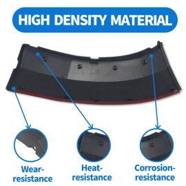 Spwrney Front Bumper Molding Trim Fender Flare for Ram Promaster 1500 2500 3500 2019-2022 Wheel Trim Accessories, Left Driver Side, Black, 1PC