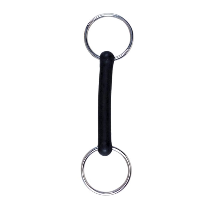 Loose Ring Rubber Mouth Snaffle Durable Horse Bit (5 Inchs)