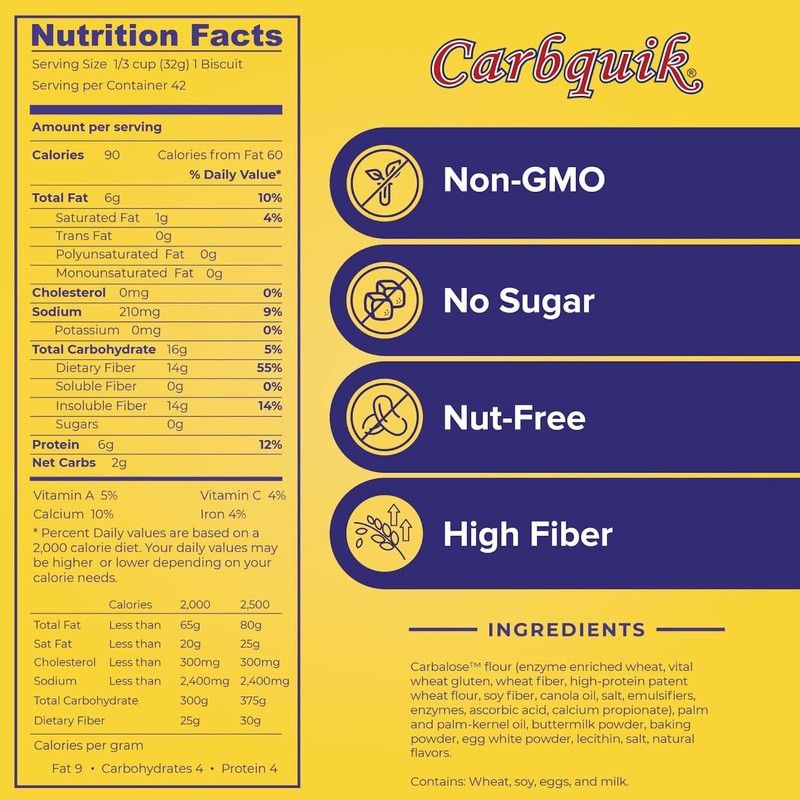Carbquik Biscuit & Baking Mix (3 lb) Mix for Keto