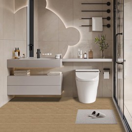 Peel and Stick Floor Tile Waterproof Self Adhesive Kitchen Floor Tiles DIY Flooring for Diningroom Bedroom Basements Bathrooms(10 Pack, 12 x 12 inch)