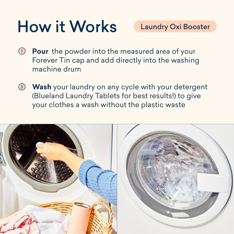 BLUELAND Oxi Laundry Booster Powder Refill 2 Pack