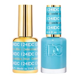 DND DC Match UV Gel + Nail Polish #124 Columbian Blue