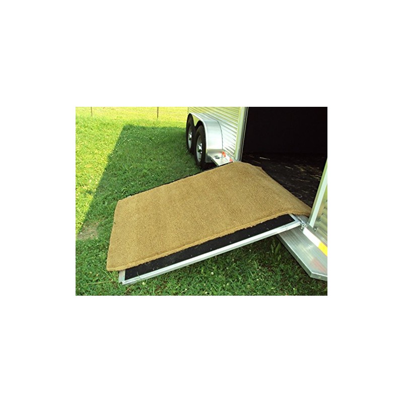 Natural Woven Backed Horse Trailer Coco Mat, 3-Foot by 4-