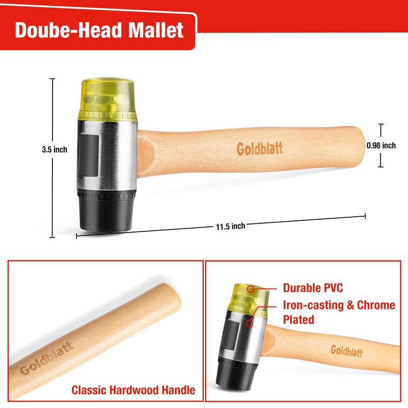 Goldblatt Laminate Wood Flooring Tools Installation Kit with 100 Spacers,