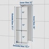 Qeke Stainless Steel Shower Niche 12" X 36", Bathroom Wall