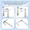 Adjustable Balcony Bracket for Solar Panels, Pack of 2 Solar