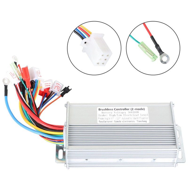 WFLNHB 36V 500W Brushless Electric Motor Speed Square Wave Controller(2-Mode)