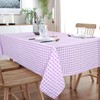 ShinyBeauty Lilac Gingham Tablecloth Rectangle 54"X70" Buffalo Plaid Tablecloths Cotton
