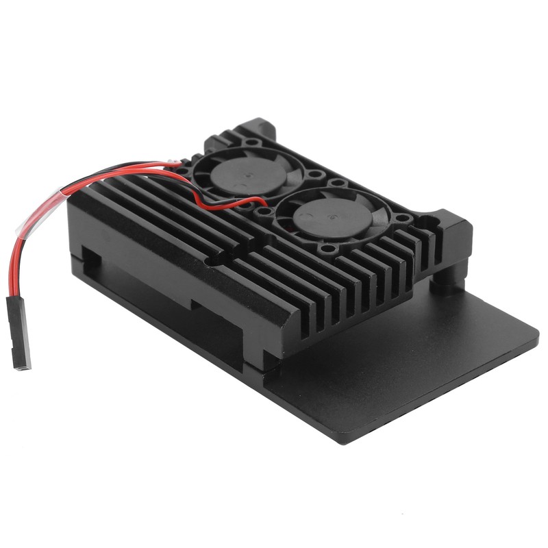Aluminum Case with Dual Fan Cooling Shell for Raspberry Pi