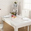 NECAUX 52 Inch Round Clear Table Cover Protector, 2mm Thick