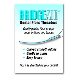 BridgeAid Dental Floss Threaders (1 Pack of 50)
