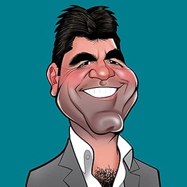 Really Wild Cards Simon Cowell Birthday Greeting Sound Card Blank Inside RWSN07