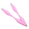 TOVINANNA 2pcs Dual Ended Stainless Steel Eyebrow Tweezers with Pointed