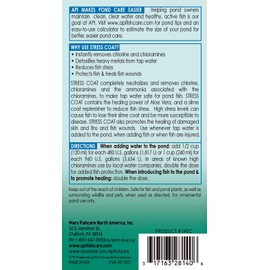 API POND STRESS COAT Pond Water Conditioner 1-Gallon Bottle
