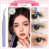 False Eyelash Tweezers Set of 3 Eyelash Tweezers Lightweight for