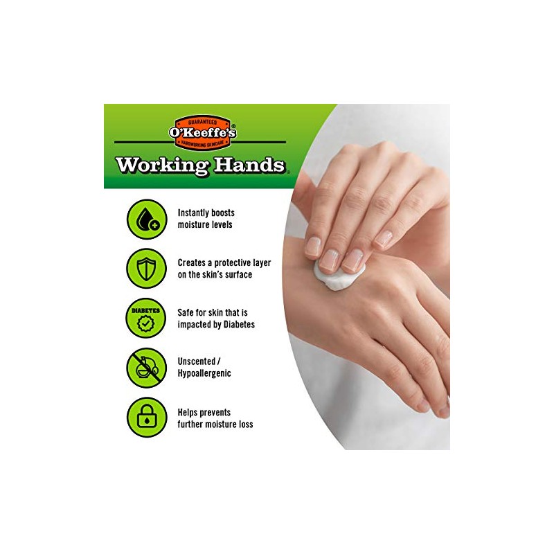 O'Keeffe's Working Hands, 80ml Tubes (2 Pack) - Hand Cream