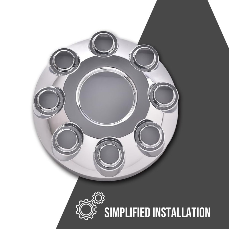 PIT66 4PCS 8 Lug Covers 17" Wheel Center Cap Fit