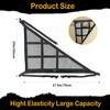 Expandable Black Car Ceiling Cargo Net – 28"x20" Double-Layer Mesh