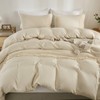 WONGS BEDDING Beige Duvet Cover Set King Bohemian Tassle Bedding