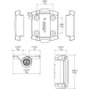 D&D Technologies TCA1S3BTS TruClose Regular Duty Self Closing Gate Hinge,