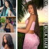 Deep Wave Bulk hair for Braiding Wet and Wavy Micro