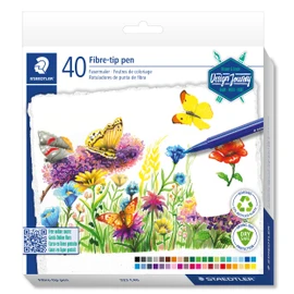 STAEDTLER Colouring Pens - Design Journey - for Adult Colouring - 40 Assorted Colours - Pack of 40, 323 C40-C