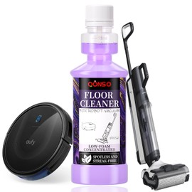 Low Foam Robot Vacuum Floor Cleaning Concentrate Solution Compatible for Roborock Q5 Max, Tineco, iFloor, 8.45 Fl Oz 250ml