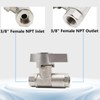 Geife High Pressure Washer Ball Valve Kit, 3/8 Inch Quick