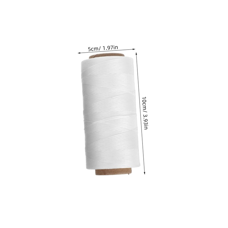 jojofuny 2pcs Stitching Thread: Waxed Polyester Cord for Leather Sewing