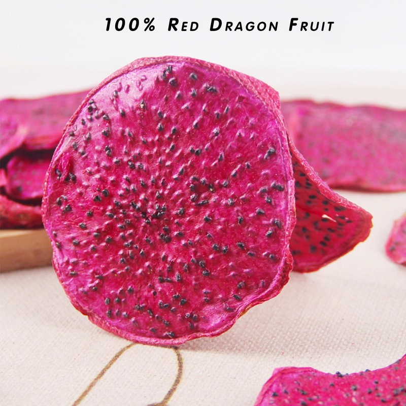 Dried Dragon Fruit Chips, for Drinks, Refreshers,Food Baking, 100% unsweetened