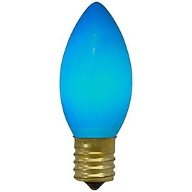 Northlight Pack of 4 Blue C9 Opaque Christmas Replacement Bulbs