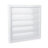 Air Vent Grille with Flaps, 170mm x 170mm, White, Extractor