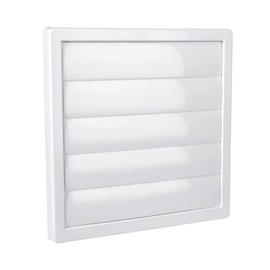 Air Vent Grille with Flaps, 170mm x 170mm, White, Extractor Fan Ventilation System