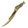 Premium Leopard Letter Opener | Gold Electroplated Desk Accessory for