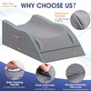 CushZone Leg Pillow, Leg Elevation Pillow with Pad and Memory