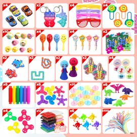 Party Bag Fillers for Kids Unisex 206 PCS,Party Favors for Kids,Girls Boys Assortment Toys Pack,Small Toys Classroom Rewards,Party Bags Toys for Kids,Goody Bag Fillers,Party Favours Party Bag Toys